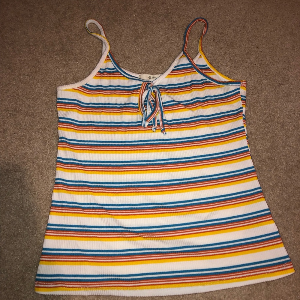 Super cute striped tank top!